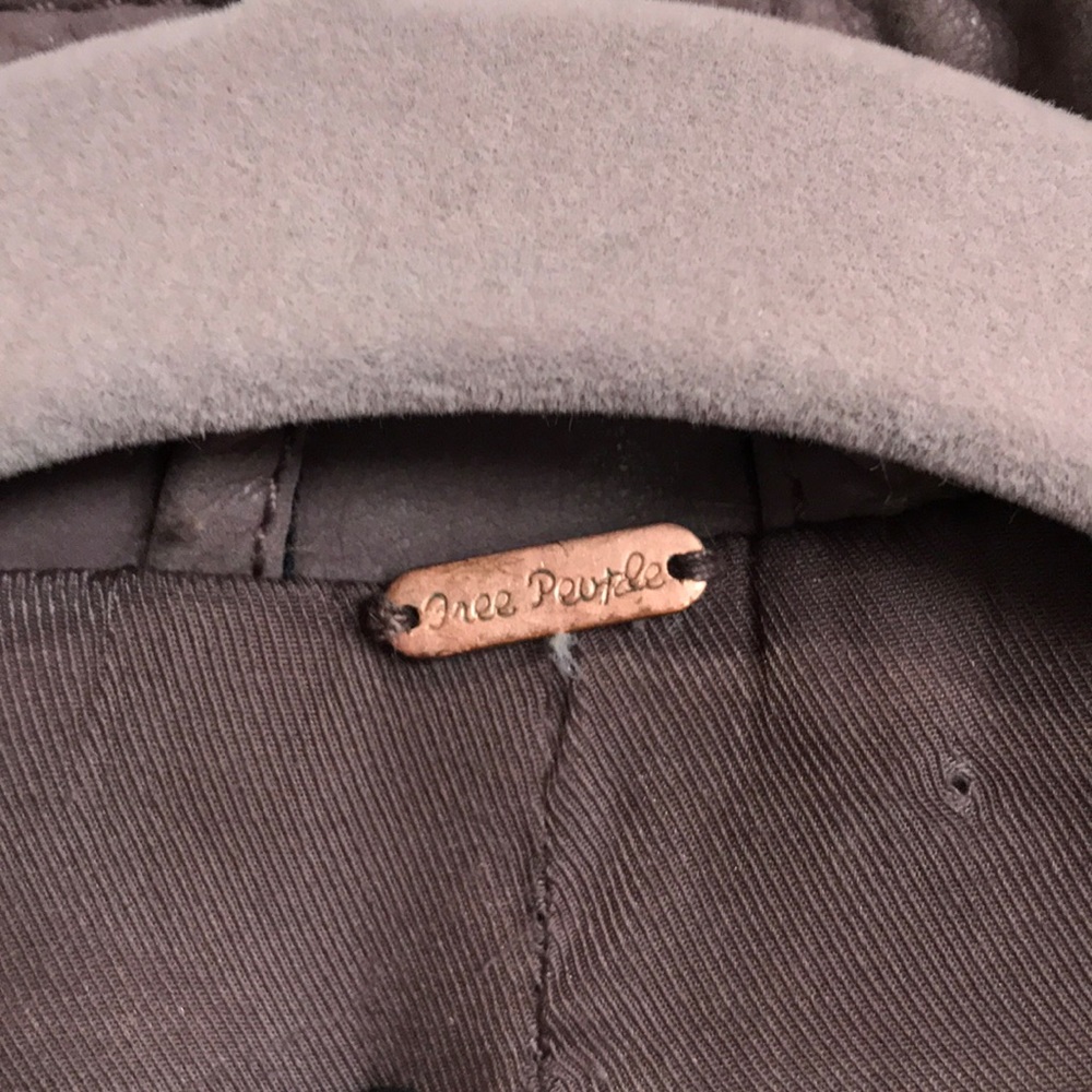 Free people vegan suede bomber moto jacket - Picture 4 of 6